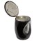 Kleine Grablampe Compact aus echtem Granit Schwedisch Black Höhe 17 cm / Ø 12,5 cm