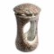 Hochwertige Grablampe Grande aus echtem Granit Paradiso Höhe 26 cm / Ø 14,5 cm