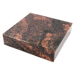 Rechteckiger Granitsockel Granit Aurora India 20cm x 20...