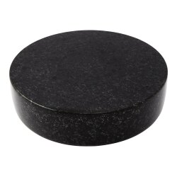 Runder Granitsockel Granit Schwedisch Black 20 cm x 5 cm